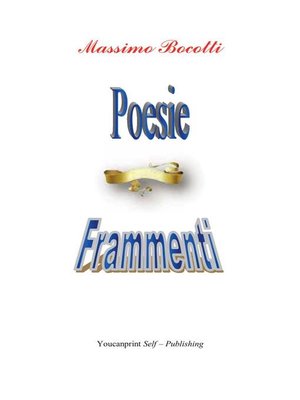 cover image of Poesie.Frammenti